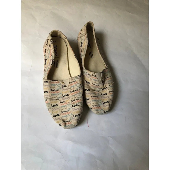 Toms women’s slip on flat shoes W8 - Picture 1 of 7